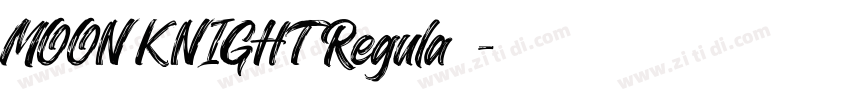 MOON KNIGHT Regula字体字体转换
